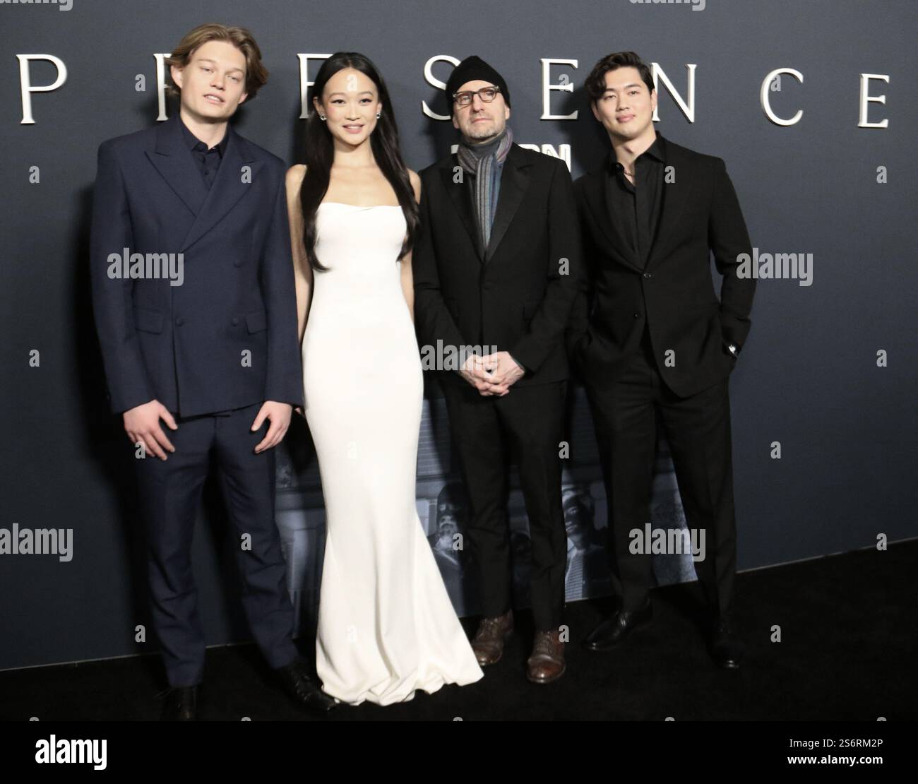 16. Januar 2025 für West Mulholland, Callina Liang, Steven Soderbergh, Eddy Maday bei Neon präsentiert Premiere der Präsenz am AMC Lincolm Square 13 in New York. Januar 2025Credit: RW/Mediapunch Stockfoto