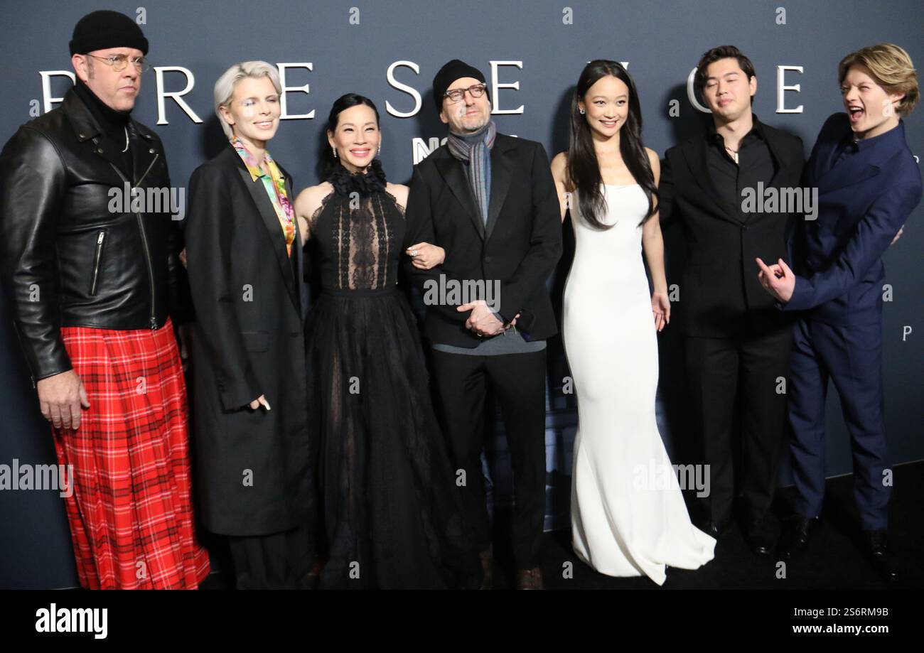Januar 2025 für Chris Sullivan, Julia Fox, Lucy Liu, Steven Soderbergh, Callina Liang, Eddy Maday und West Mulholland bei Neon präsentieren Premiere auf dem AMC Lincolm Square 13 in New York. Januar 2025Credit: RW/Mediapunch Stockfoto