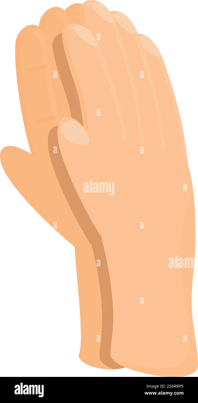 Finger Hand Klatschen Icon Cartoon Vektor. Applaus Menge. Sporthandklatschen. Finger Hand Klatschen Icon Cartoon Vektor. Applaus Menge Stock Vektor