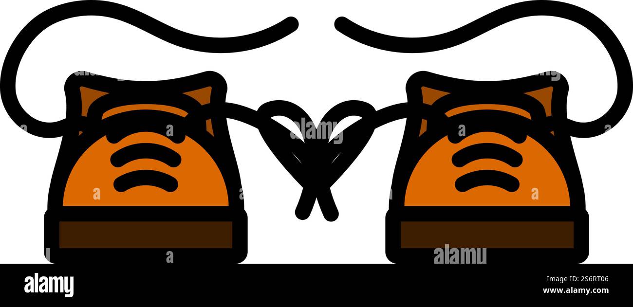 Symbol für April-Fool&rsquo;s Day. Editierbare Fettkontur Mit Farbfülldesign. Vektorabbildung. Stock Vektor