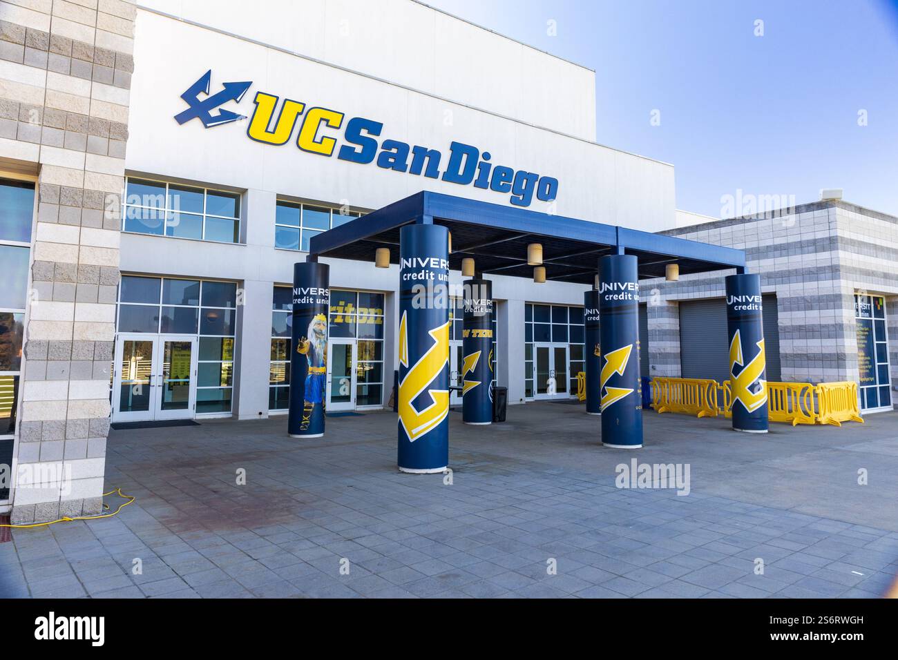 La Jolla, KALIFORNIEN - 10. Januar 2025: Liontree Arena auf dem Campus der University California San Diego Stockfoto