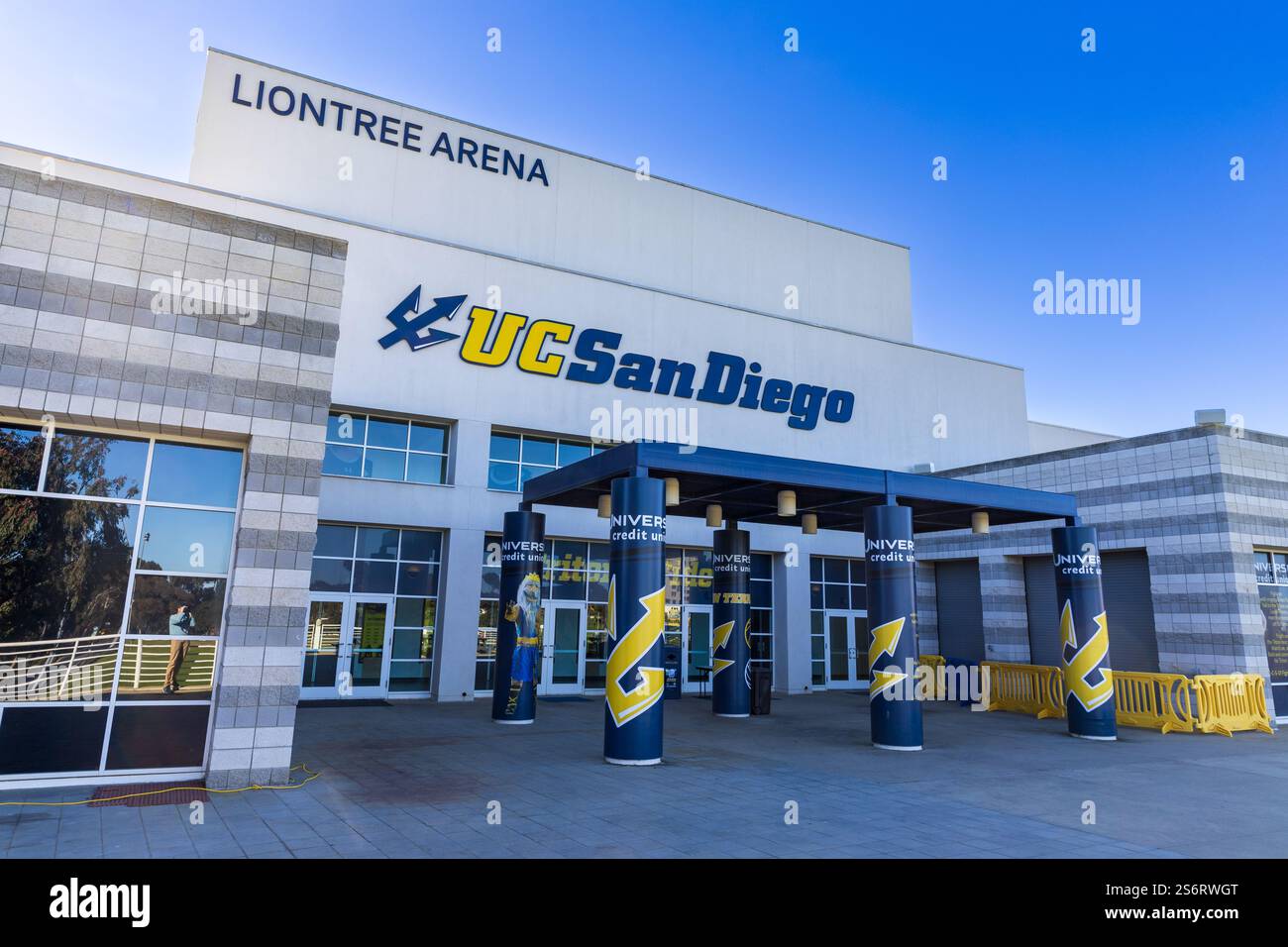 La Jolla, KALIFORNIEN - 10. Januar 2025: Liontree Arena auf dem Campus der University California San Diego Stockfoto
