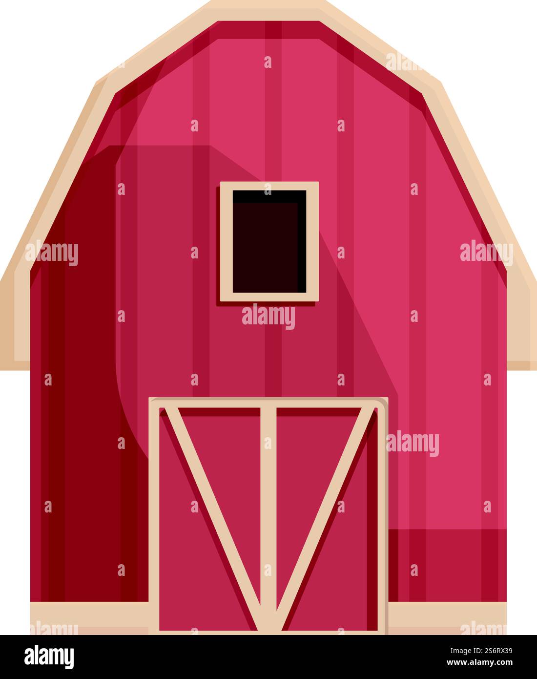 Bauernhofscheune Icon Cartoon Vektor. Heuballenstapel. Landwirtschaftsdorf. Bauernhofscheune Icon Cartoon Vektor. Heuballenstapel Stock Vektor