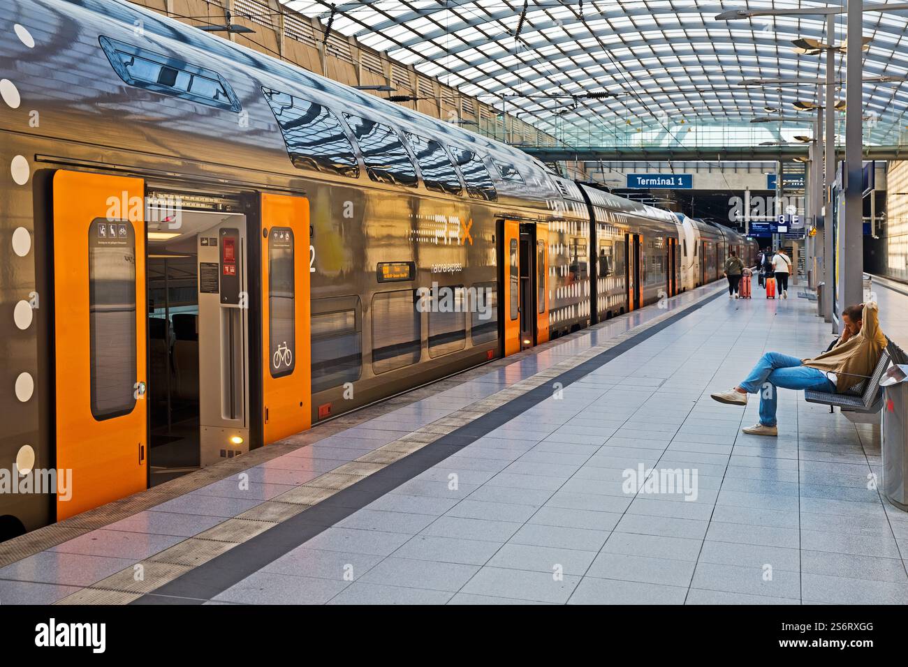 Flughafen Köln Bonn, Flughafen Köln Bonn, Deutschland, Nordrhein-Westfalen, Köln Stockfoto