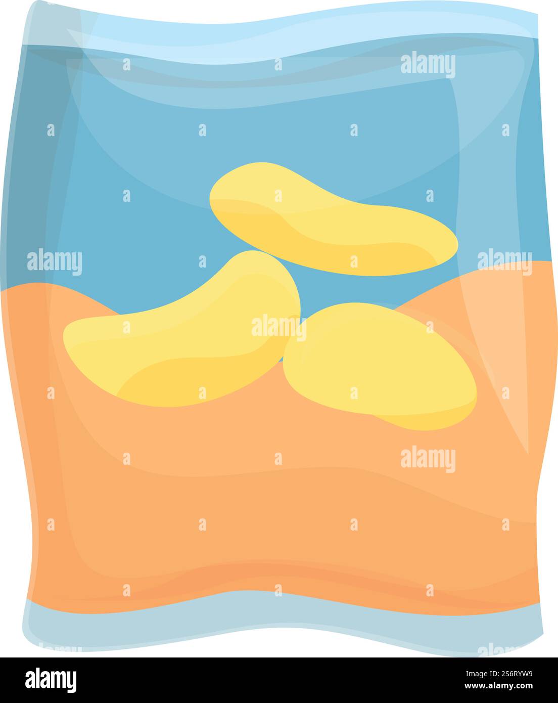 Crab Chips Icon Cartoon Vektor. Hummer-Snack. Fisch und Meeresfrüchte. Crab Chips Icon Cartoon Vektor. Hummer-Snack Stock Vektor