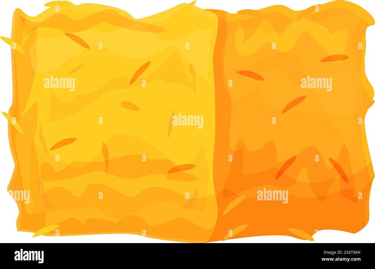 Ernte Heuballen Symbol Cartoon Vektor. Stroh Heuhaufen. Farmstapel. Ernte Heuballen Symbol Cartoon Vektor. Stroh Heuhaufen Stock Vektor