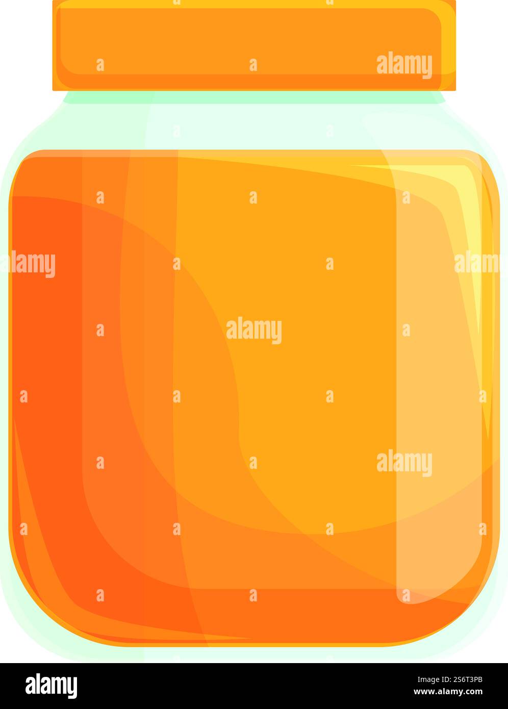 Jelly JAR Icon Cartoon Vektor. Süßigkeiten. Süßes Dessert. Jelly JAR Icon Cartoon Vektor. Süßigkeiten Stock Vektor