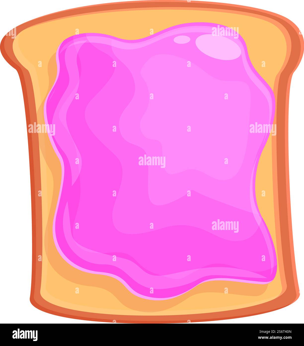 Jelly Bread Icon Cartoon Vektor. Süßigkeitenbär. Süßes Obst. Jelly Bread Icon Cartoon Vektor. Süßigkeitenbär Stock Vektor