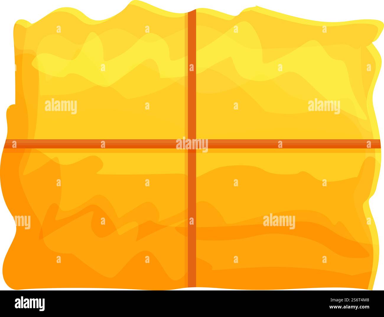Gras Heuballen Symbol Zeichentrickvektor. Heuhaufen auf dem Bauernhof. Pfahlbau. Gras Heuballen Symbol Zeichentrickvektor. Heuhaufen auf dem Bauernhof Stock Vektor