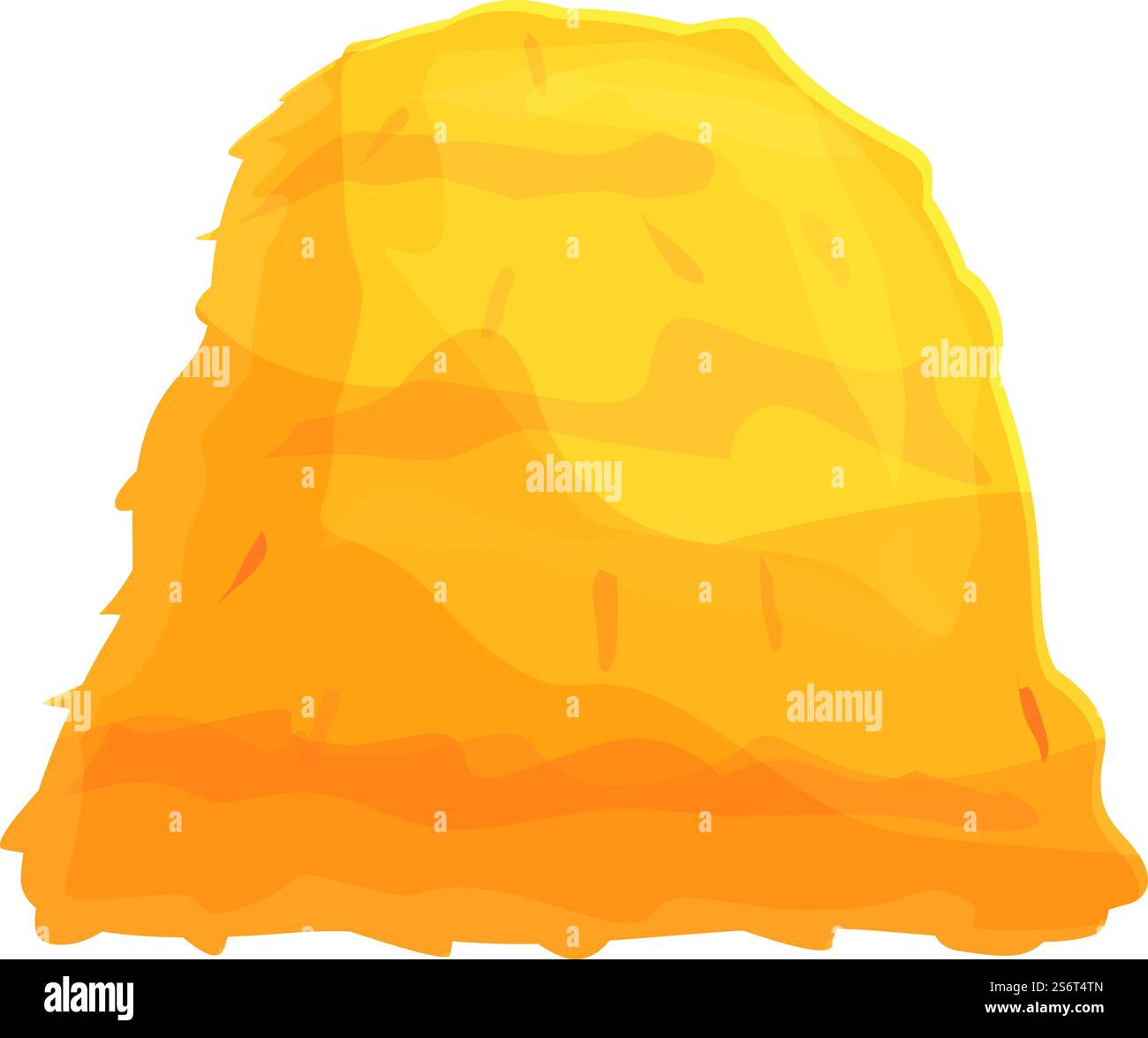 Haufen Heuballen Symbol Cartoon Vektor. Farmstapel. Weizengras. Haufen Heuballen Symbol Cartoon Vektor. Farmstapel Stock Vektor