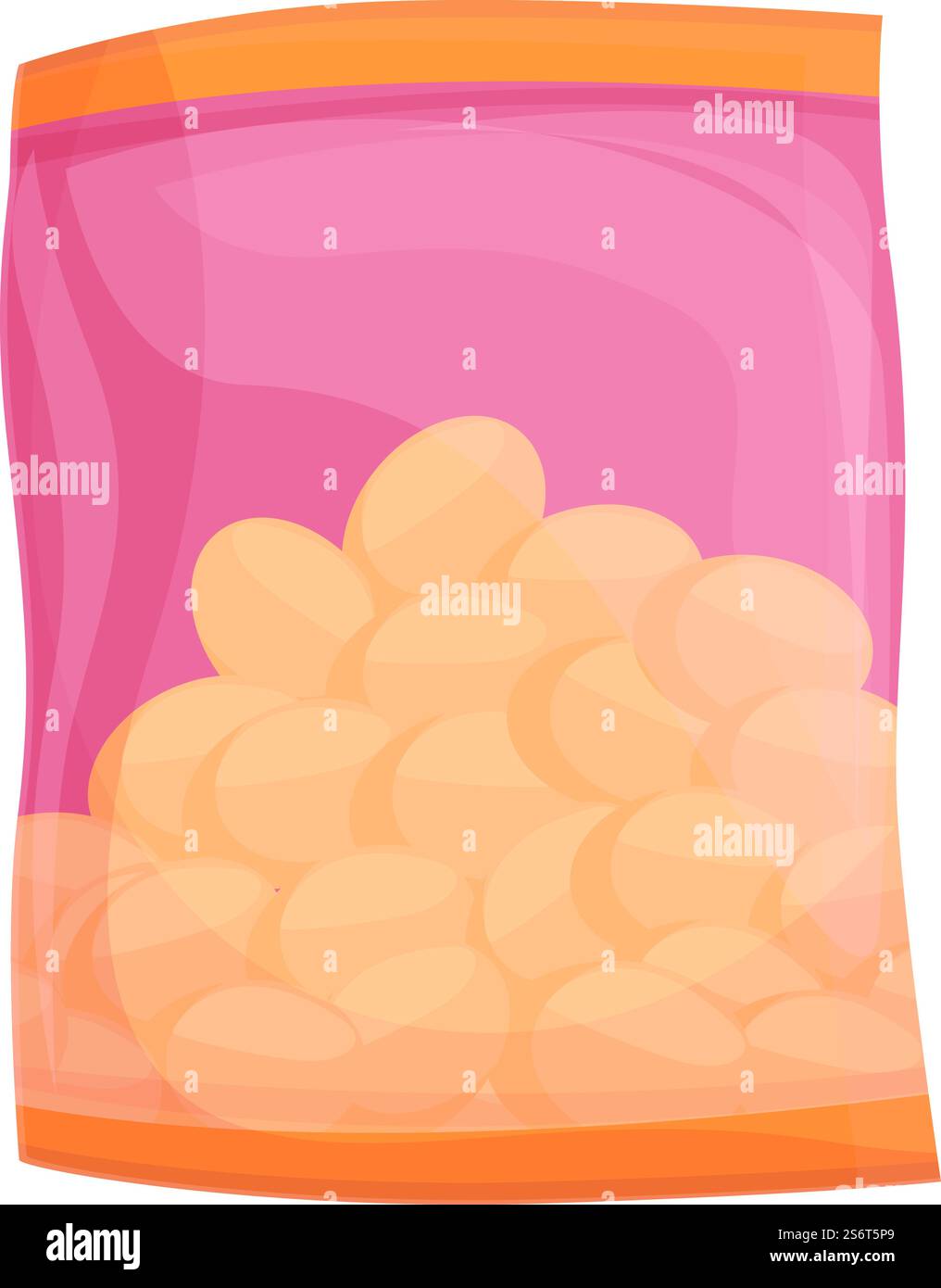 Tasche mit Nüssen Icon Cartoon Vektor. Erdnusssack. Gesundes Saatgut. Tasche mit Nüssen Icon Cartoon Vektor. Erdnusssack Stock Vektor