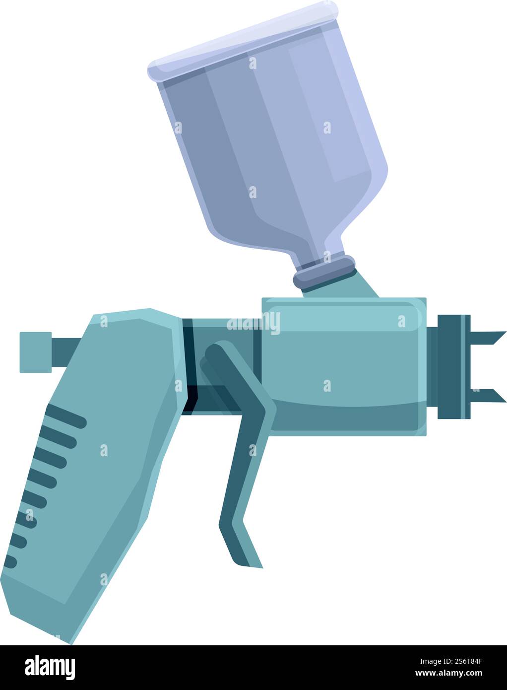 Pudersprayer Icon Cartoon Vektor. Lackierpistole. Lackluft. Pudersprayer Icon Cartoon Vektor. Lackierpistole Stock Vektor