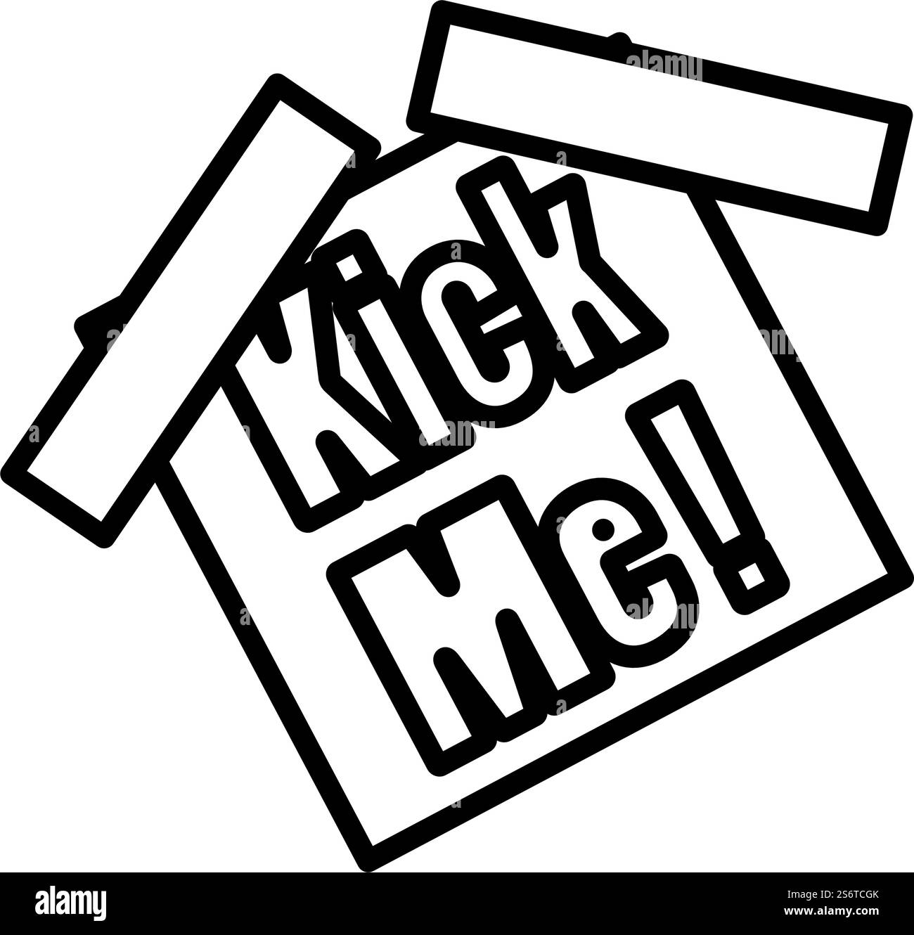 Symbol für April-Fool&rsquo;s Day. Auffälliges Design mit bearbeitbarer Strichstärke. Vektorabbildung. Stock Vektor