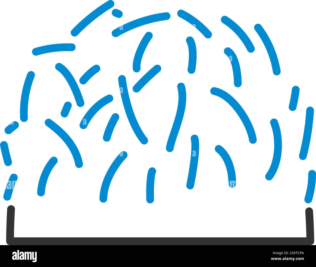 Heustapel-Symbol. Editierbare Fett Formatigte Kontur Mit Farbfüllungsdesign. Vektorgrafik. Stock Vektor