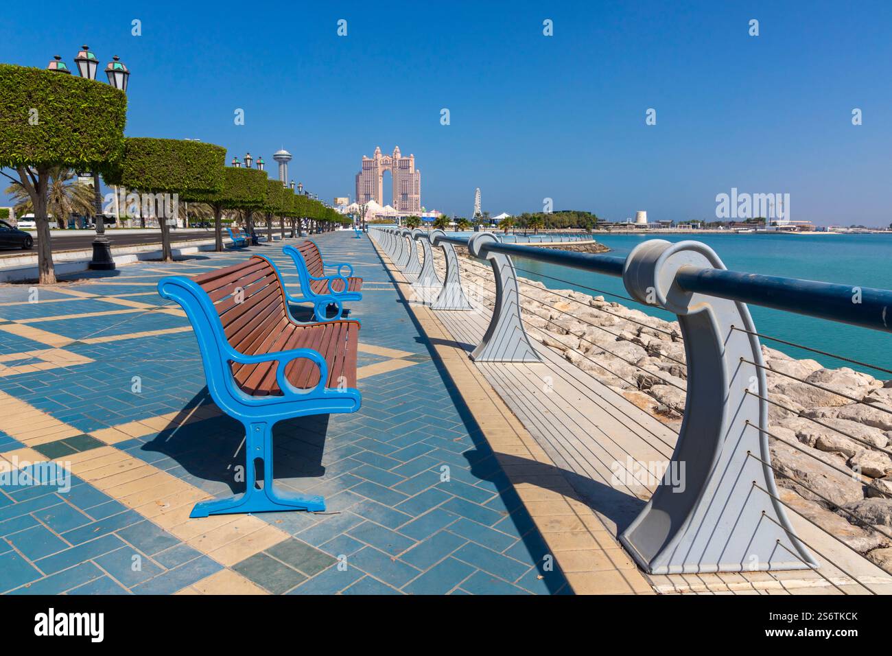 Vereinigte Arabische Emirate, Abu Dhabi. Al Marina. Das Rixos Marina Abu Dhabi Hotel. Stockfoto