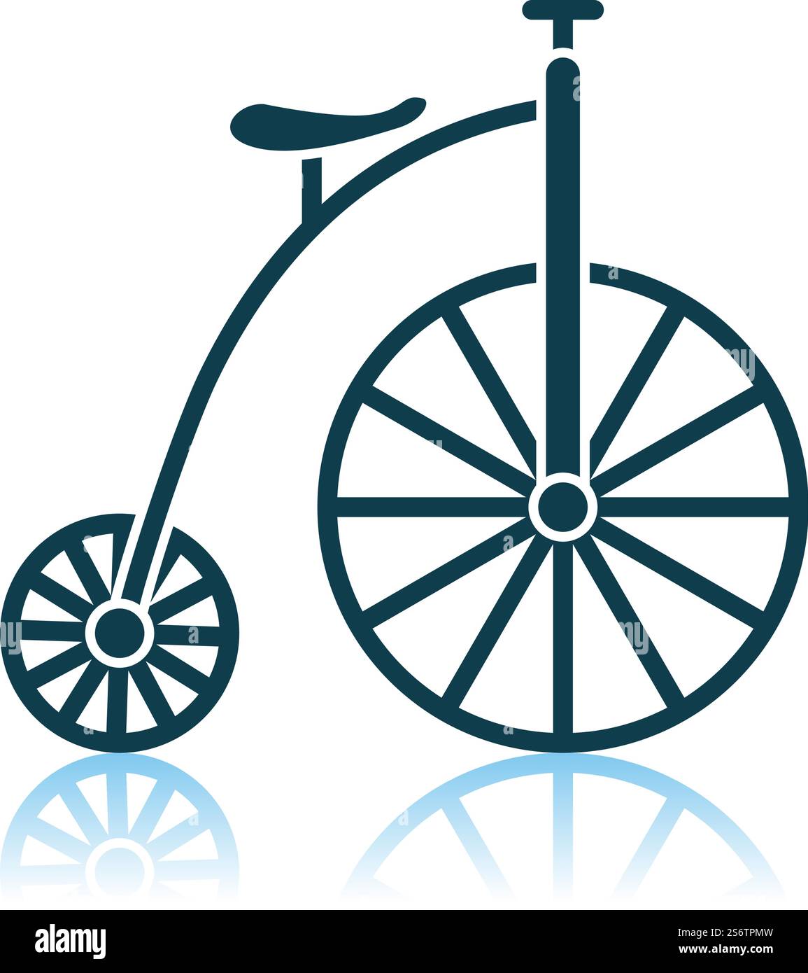 Symbol für April-Fool&rsquo;s Day. Schattenreflexion Design. Vektorabbildung. Stock Vektor