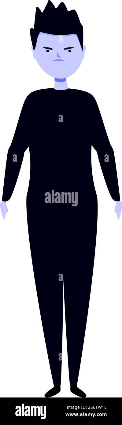 Zombie Kostüm Icon Cartoon Vektor. Niedlicher Charakter. Karnevalsmonster. Zombie Kostüm Icon Cartoon Vektor. Niedlicher Charakter Stock Vektor