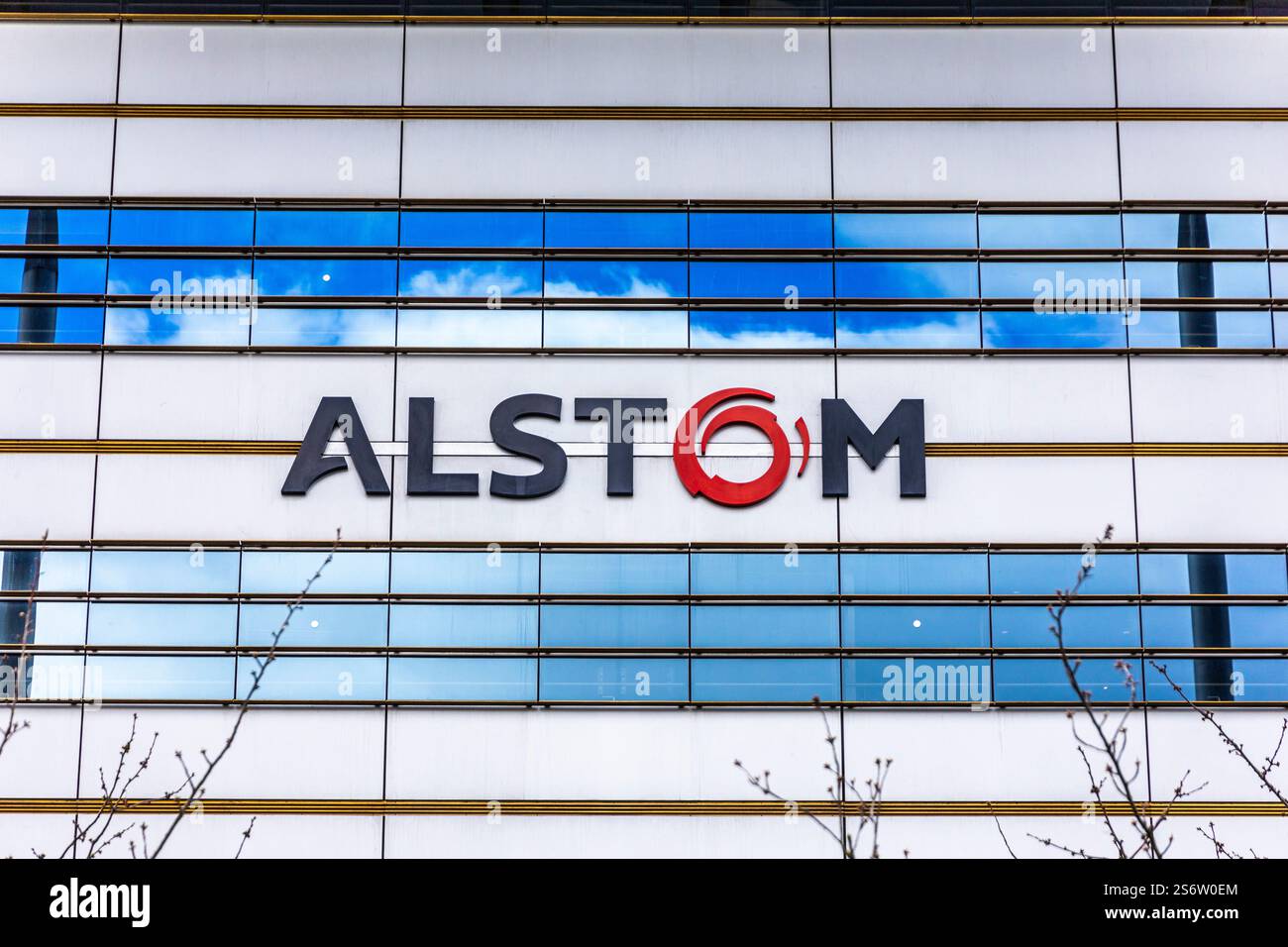 Frankreich, Ile de France, seine-Saint-Denis, Saint-Ouen. Alstom Stockfoto