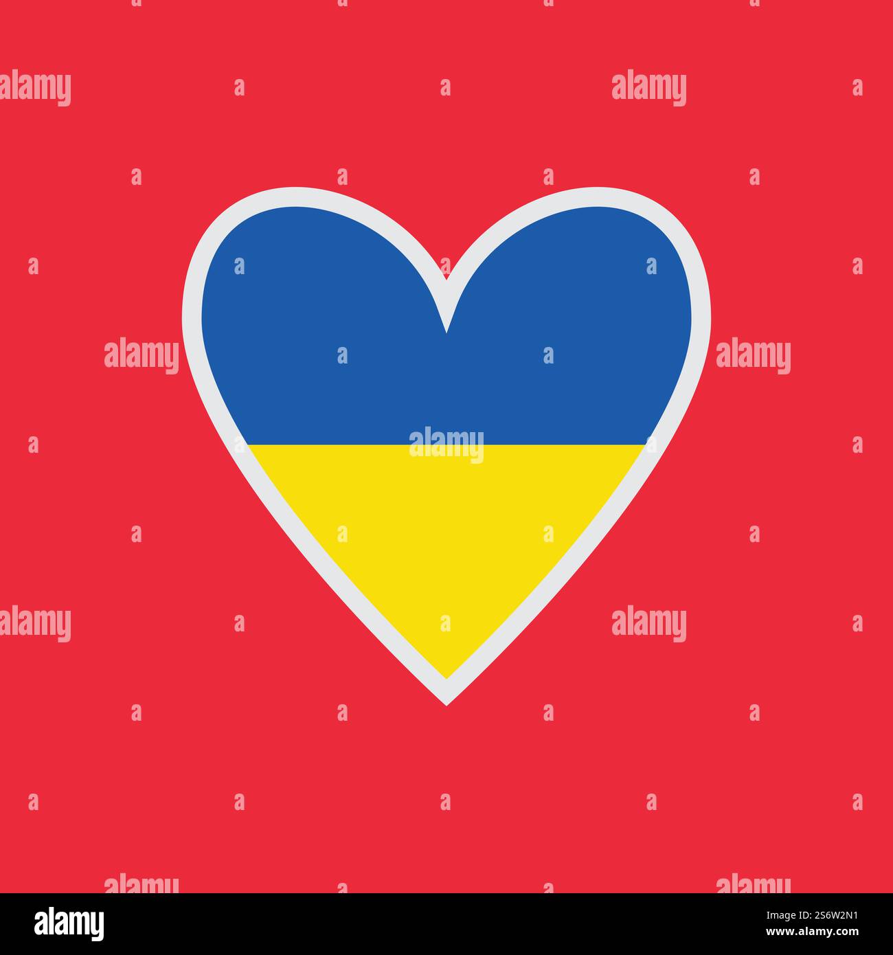 Ukaraine Flagge stoppen Krieg speichern Ukarine Vektor flache Design Stock Vektor