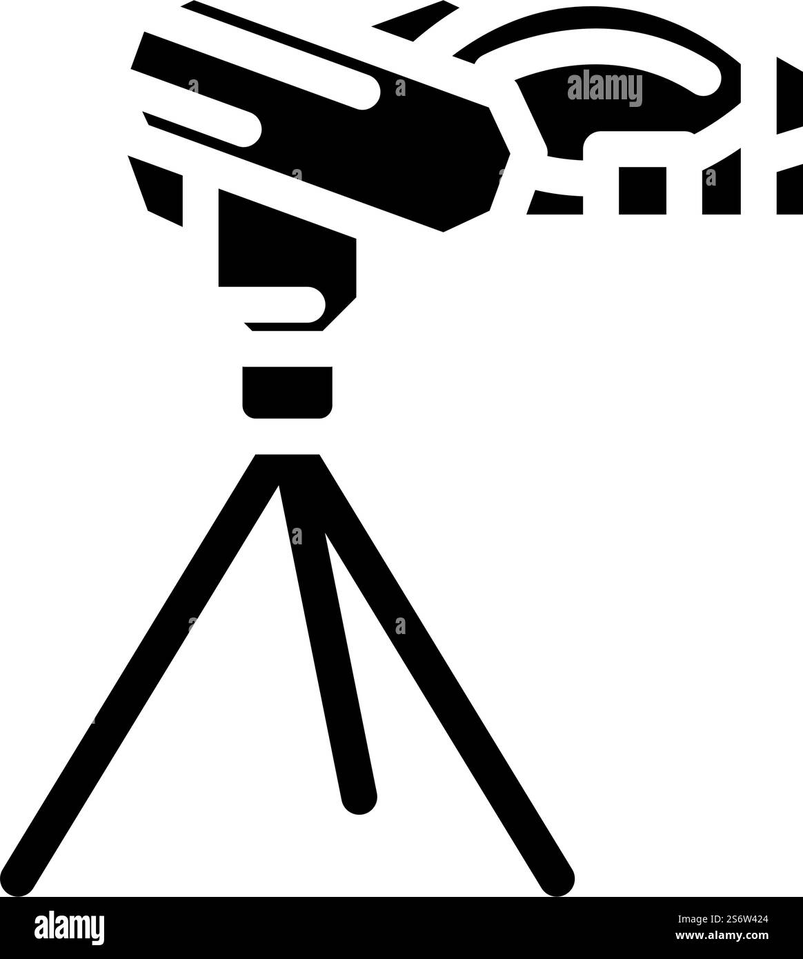 Ball Wurfgerät Glyphe Symbol Vektor. Kugelwurfgerät-Schild. Schwarze Abbildung des isolierten Kontursymbols. Ball Wurfgerät Glyphe Icon Vektor Illustration Stock Vektor
