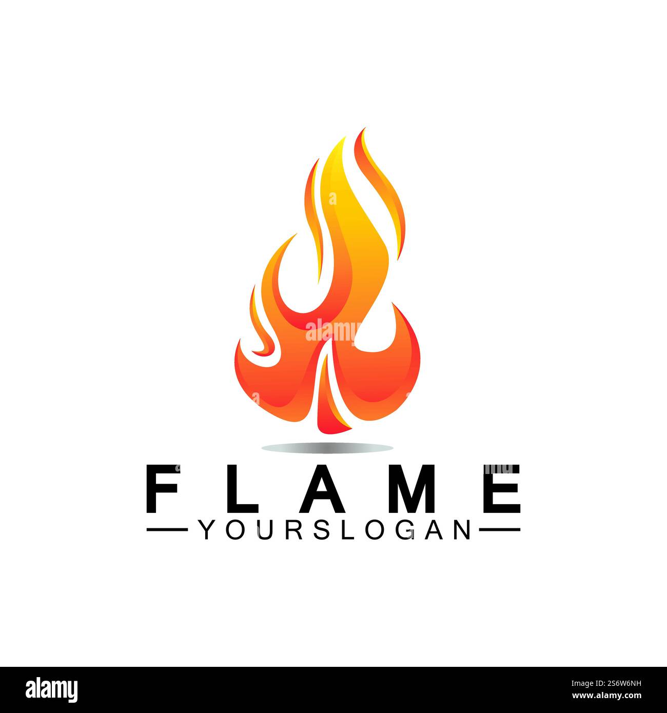 Feuer Flamme Logo Design vector Template Stock Vektor