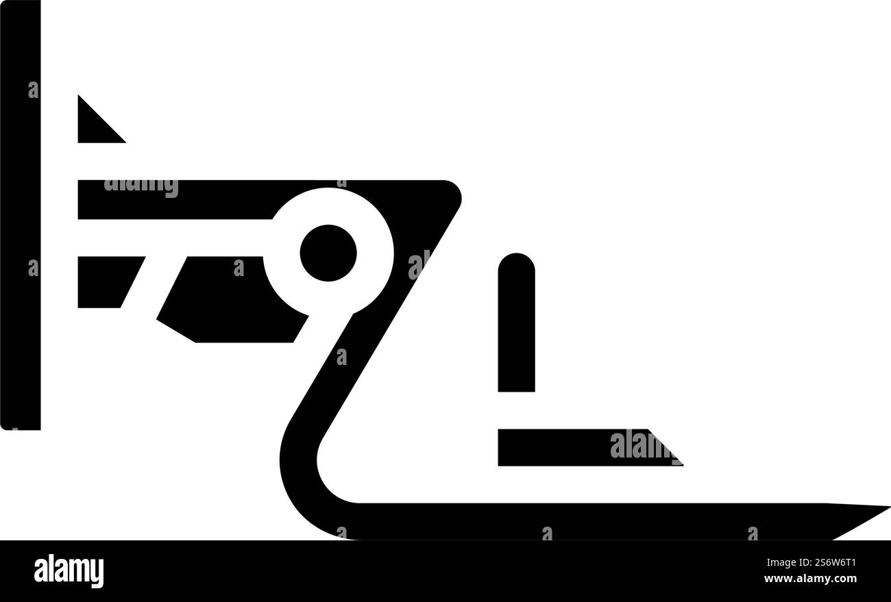 Schlitten Trainingsausrüstung Glyphe Symbol Vektor. Schild für Schlitten-Trainingsausrüstung. Schwarze Abbildung des isolierten Kontursymbols. Schlitten Schulungsausrüstung Glyphe Symbol Vektor Illustration Stock Vektor