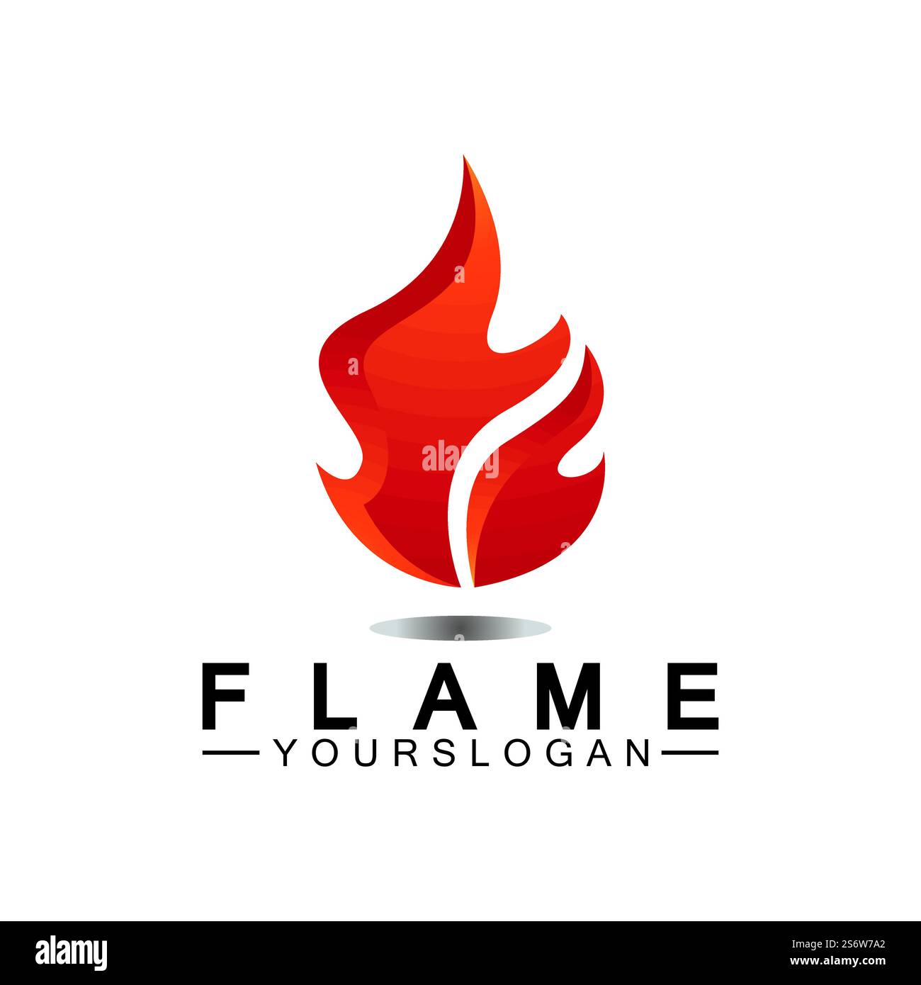 Feuer Flamme Logo Design vector Template Stock Vektor
