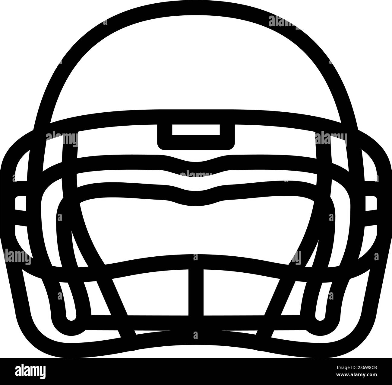 Helm Player Zubehör Linie Symbol Vektor. Schild für Helm-Player-Zubehör. Schwarze Abbildung des isolierten Kontursymbols. Helm Player Zubehör Linie Symbol Vektor Illustration Stock Vektor