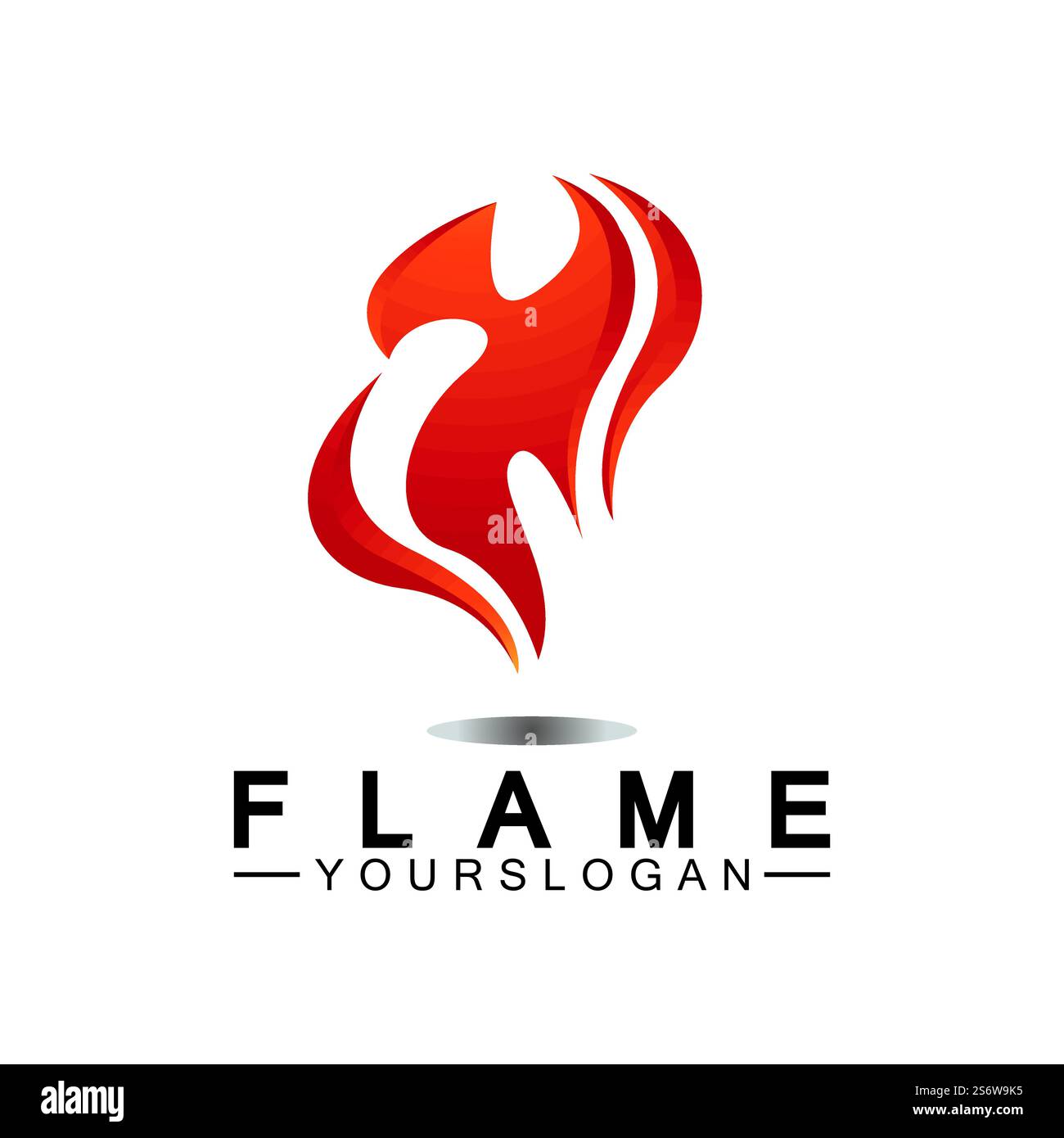 Feuer Flamme Logo Design vector Template Stock Vektor