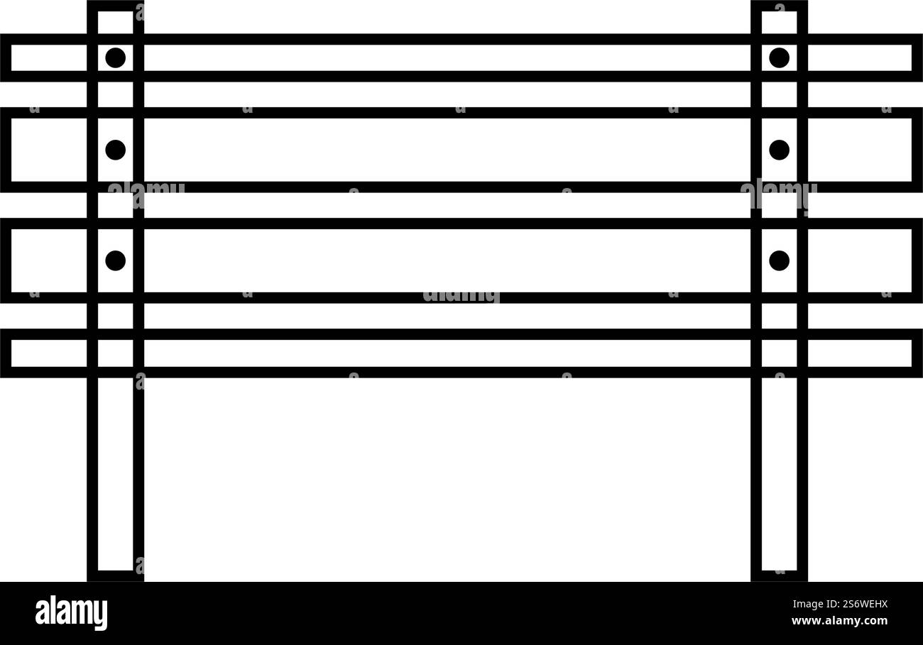 Parkbank Icon Vektor flach Design Stock Vektor