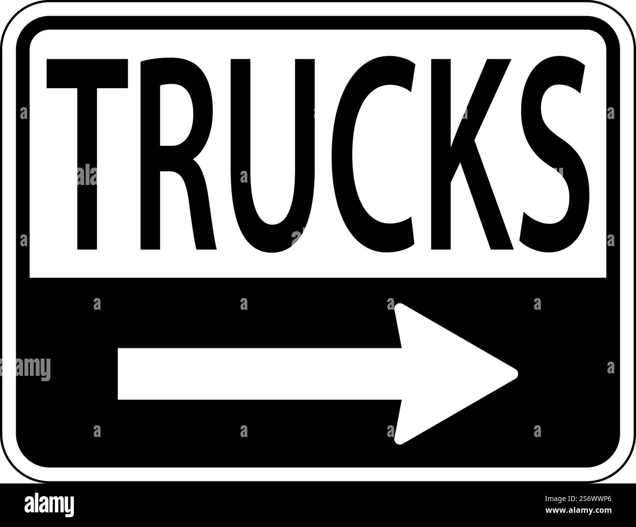 Lkw-Pfeil Nach Rechts Auf Weißem Hintergrund Stock Vektor
