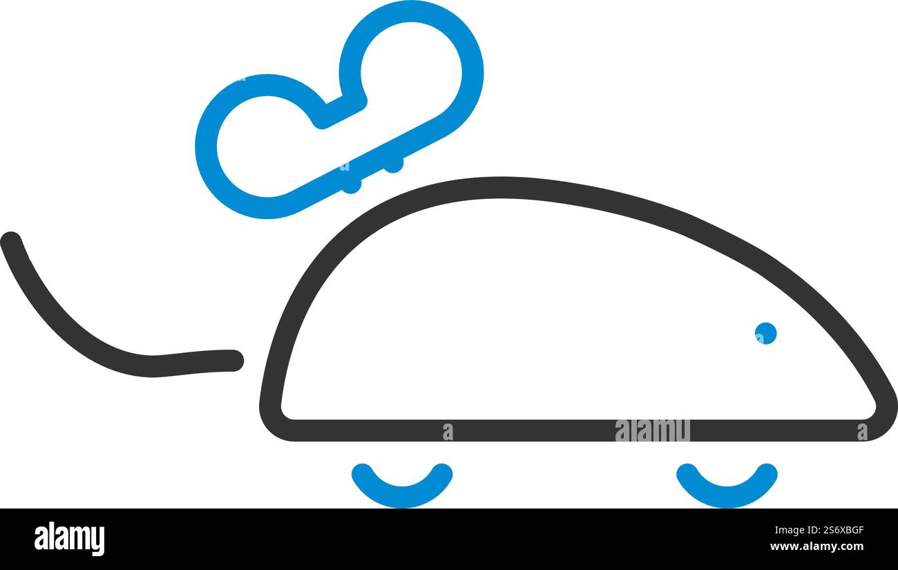 Symbol für April-Fool&rsquo;s Day. Editierbare Fettkontur Mit Farbfülldesign. Vektorabbildung. Stock Vektor