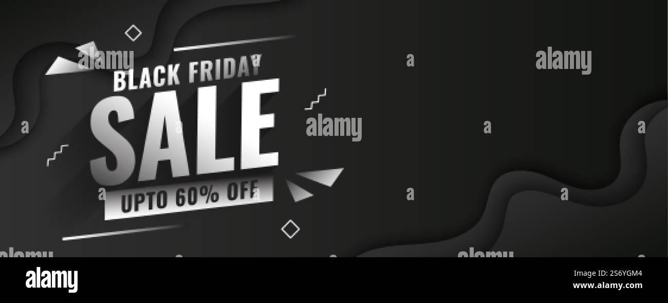 Black friday Sale attraktives modernes Banner-Design Stock Vektor