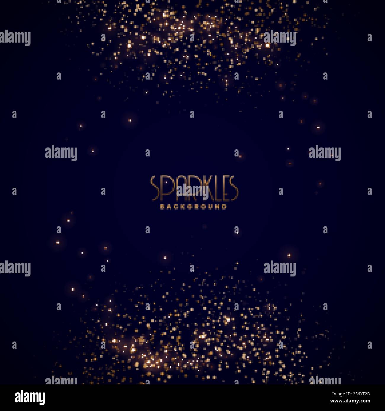 golden funkelt Konfetti Burst Feier Hintergrund Stock Vektor