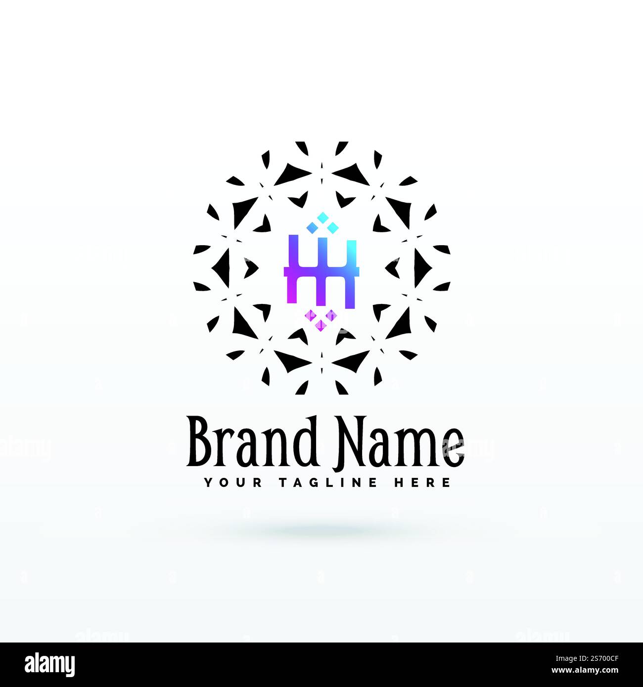 Buchstabe H-Logo-Konzept-Design-Vorlage Stock Vektor