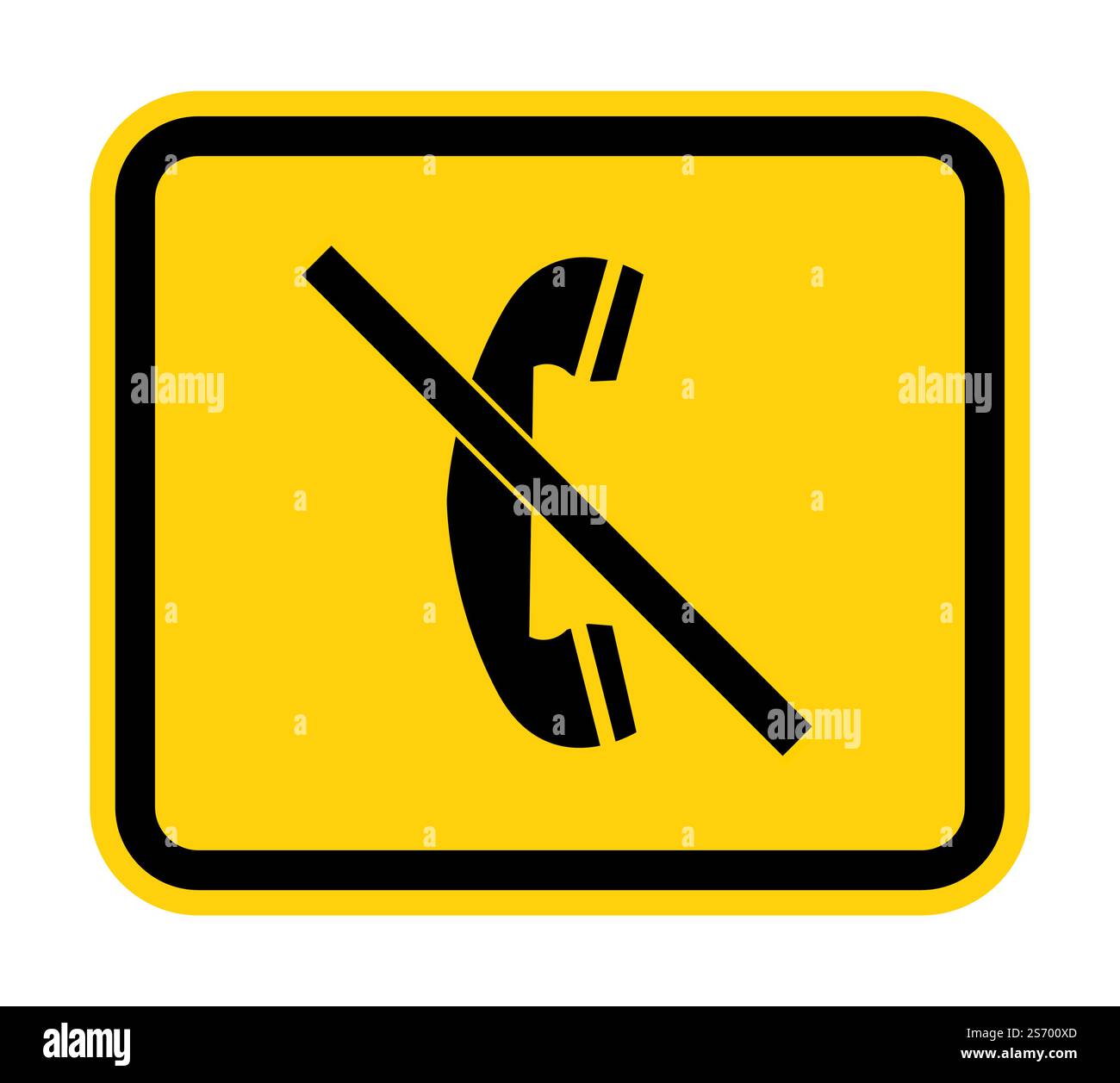 Symbol Verwenden Sie das Telefon nicht Stock Vektor