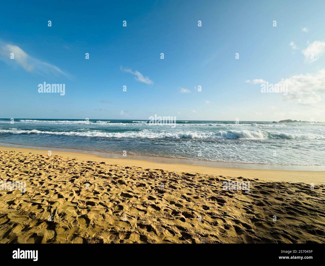 Sri Lanka Beach View Hotel - Smartphone-aufgenommenes Stockfoto