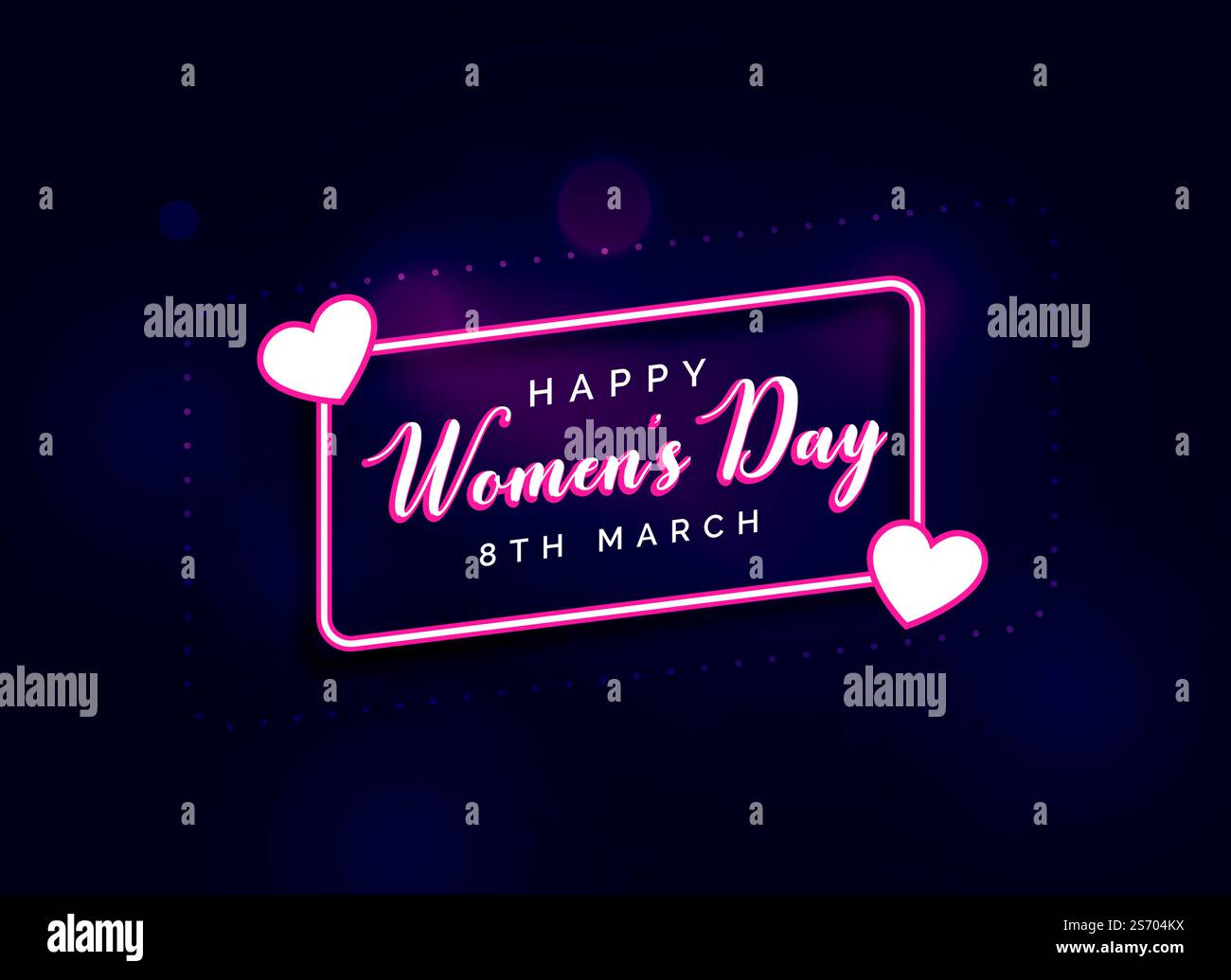 Stilvoller Happy Women's Day, schöner Hintergrund Stock Vektor