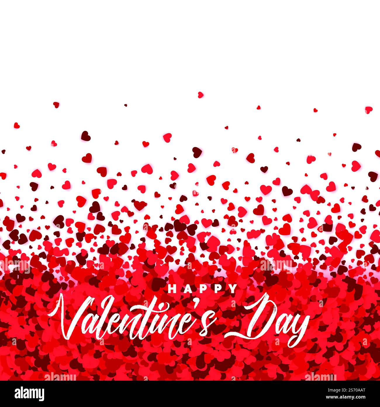 Herzen Partikel Hintergrund für vanetines Tag Stock Vektor