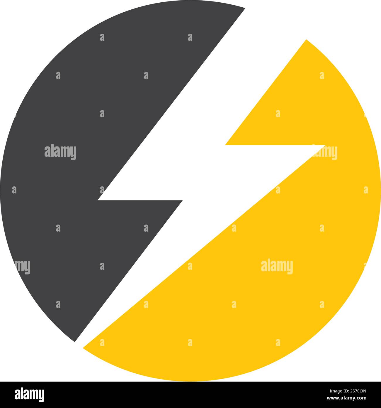 Power Lightning Logo-Vektor-Design Stock Vektor