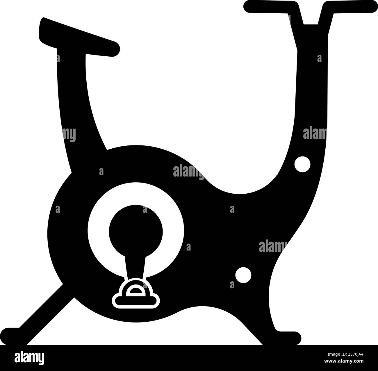 Fitness Fahrrad Fitness Icon flach Design Stock Vektor