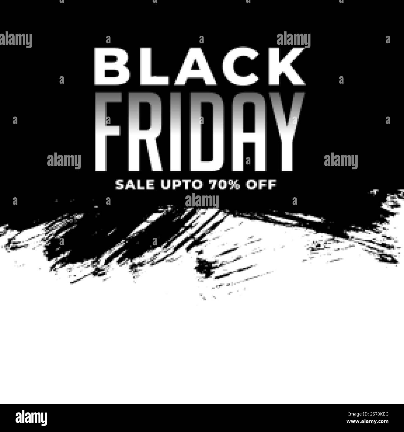 Abstrakt schwarz freitag Verkauf Vorlage im Grunge-Stil Stock Vektor