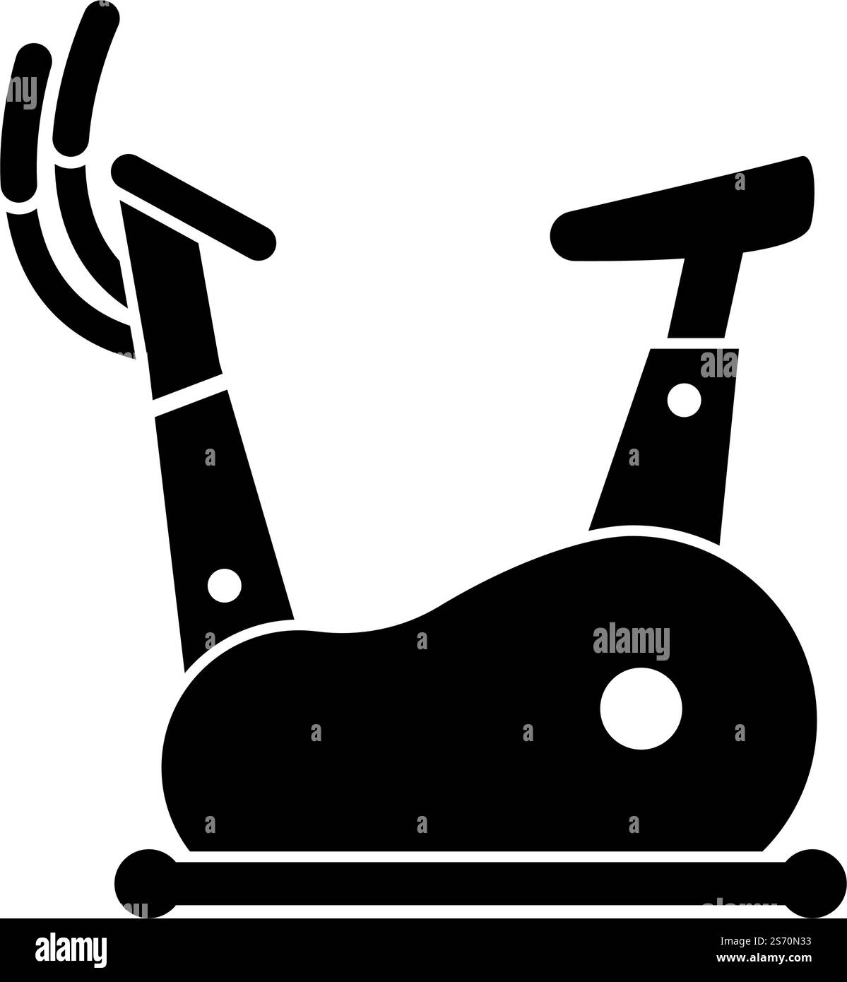 Fitness Fahrrad Fitness Icon flach Design Stock Vektor