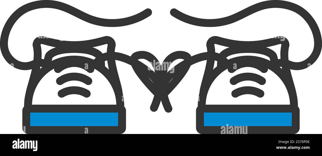 Symbol für April-Fool&rsquo;s Day. Editierbare Fettkontur Mit Farbfülldesign. Vektorabbildung. Stock Vektor