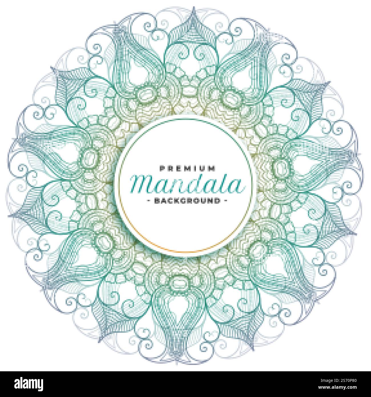 Mandala Blumenkunst dekorativen Hintergrund Stock Vektor