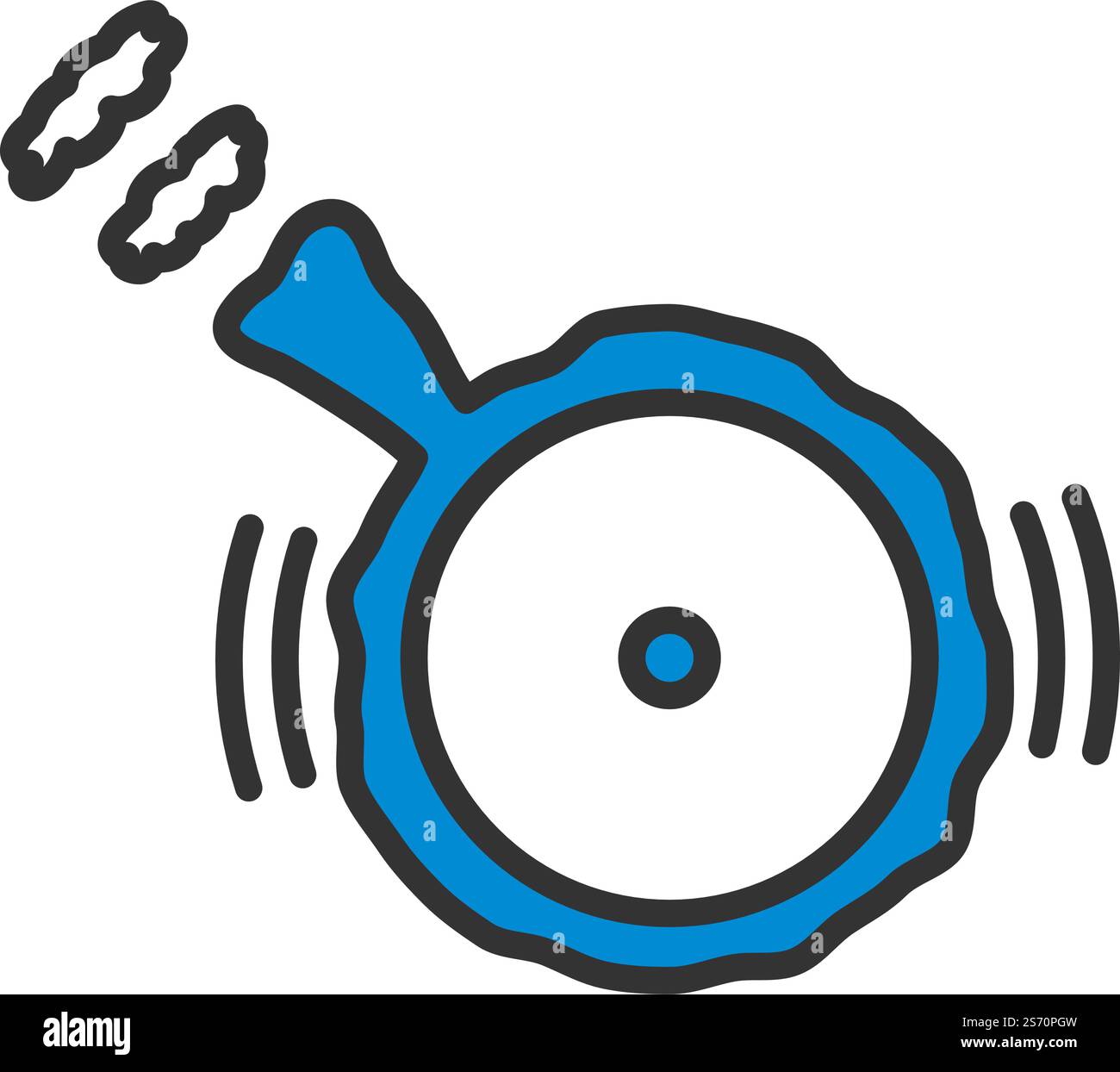 Symbol für April-Fool&rsquo;s Day. Editierbare Fettkontur Mit Farbfülldesign. Vektorabbildung. Stock Vektor