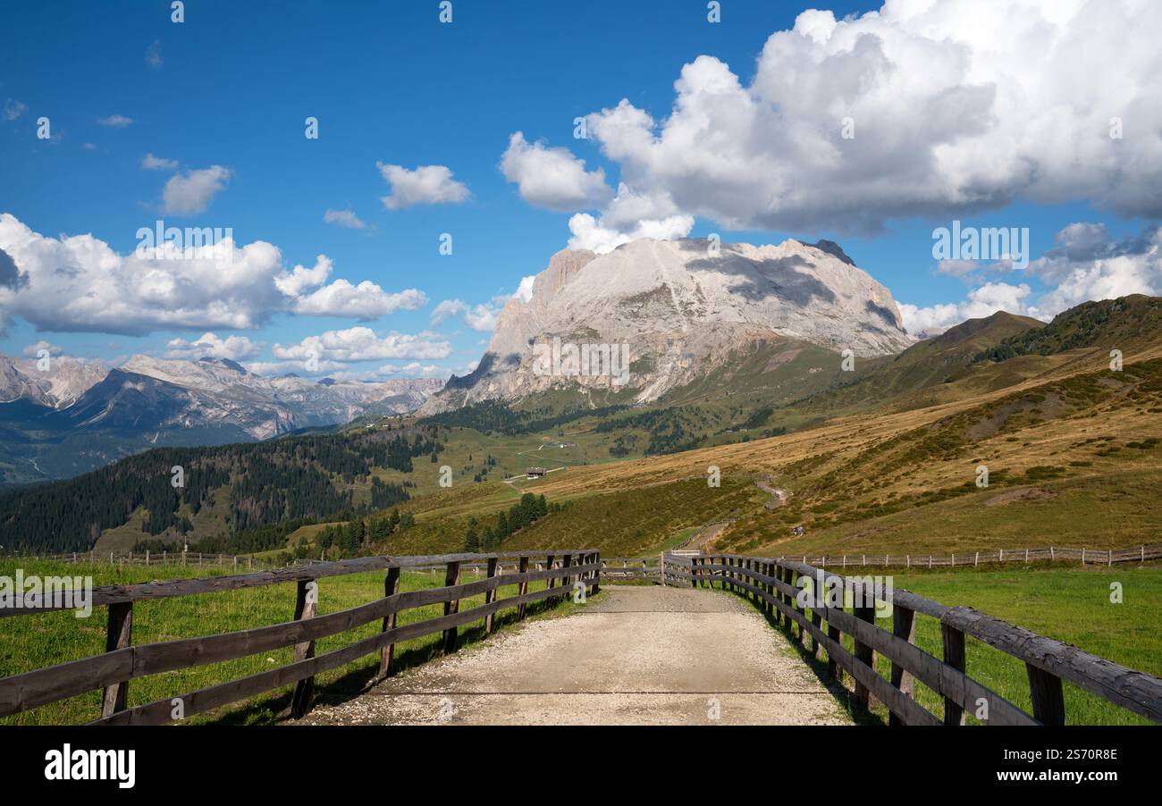 Panoramabild der Landschaft in Südtirol, Italien, Europa Stockfoto