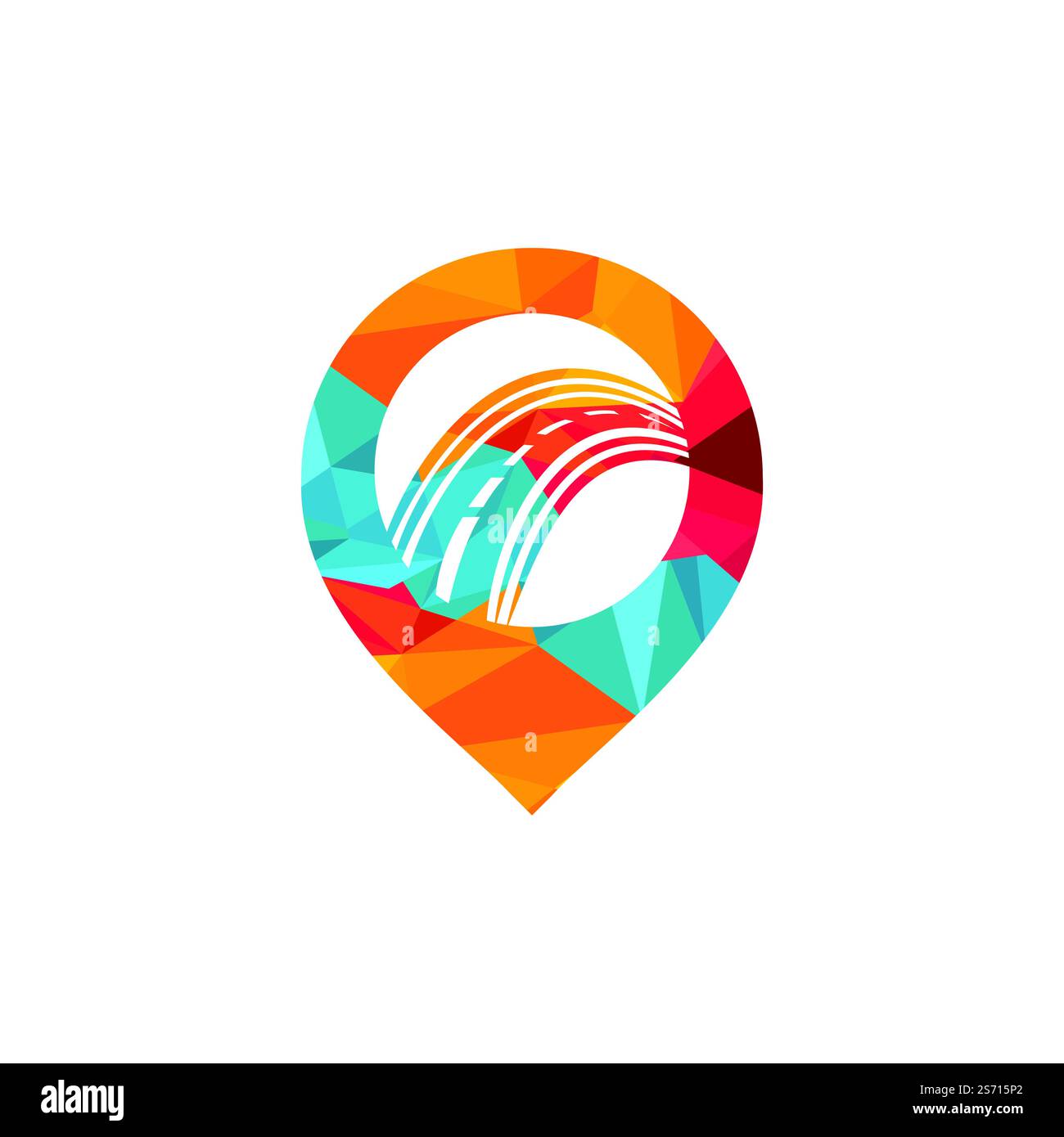 „PIN Road Location“-Logo. Design-Konzept der Transport App. Stock Vektor