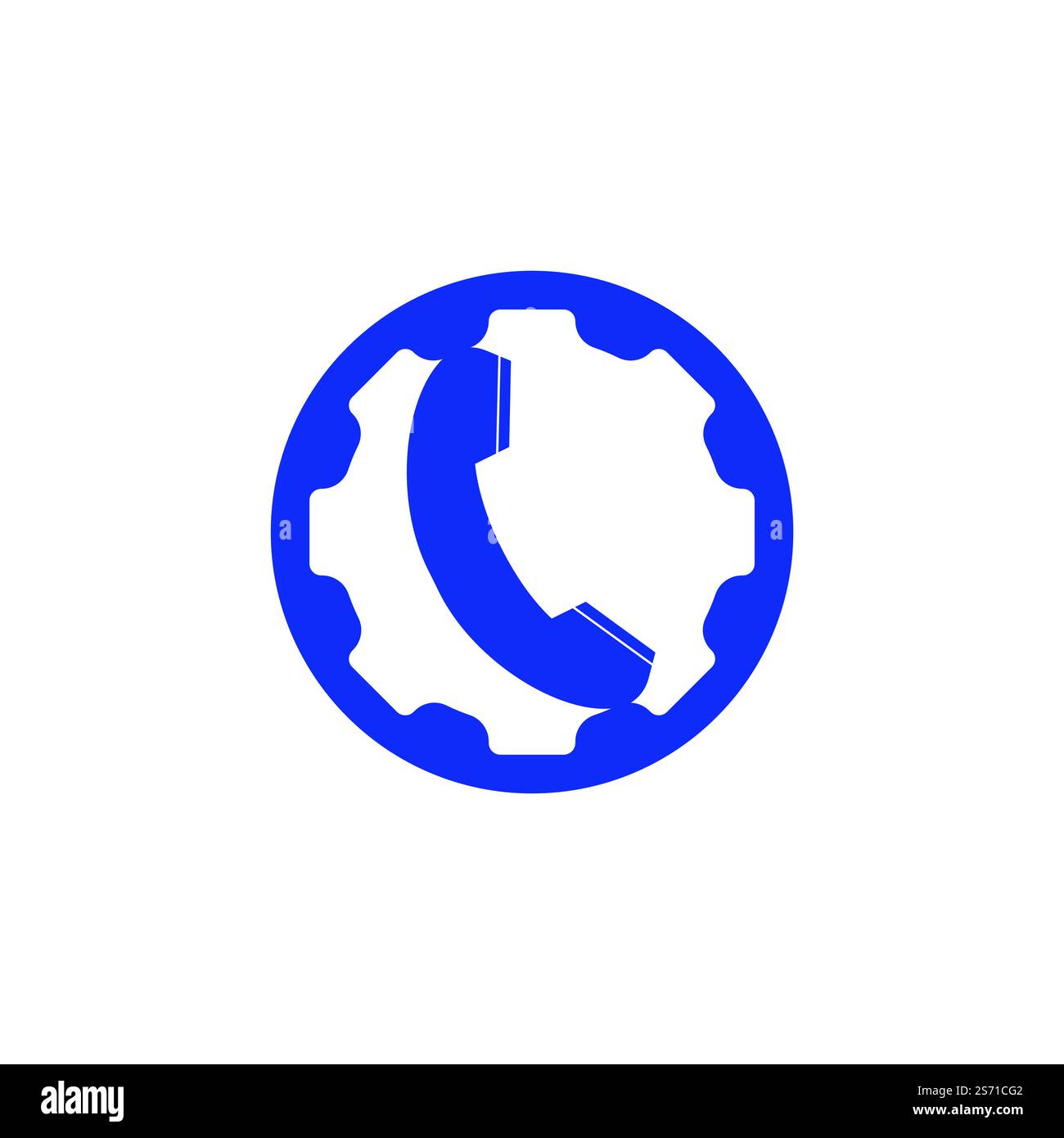 Design Der Logovorlage Für Telefonanrufe. Stock Vektor