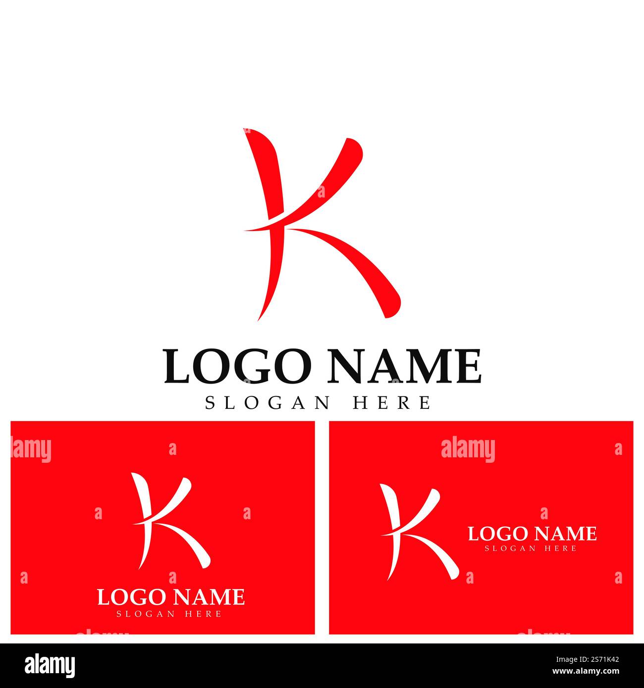 Design-Vorlage für das Symbol des Letter k-Logos Stock Vektor